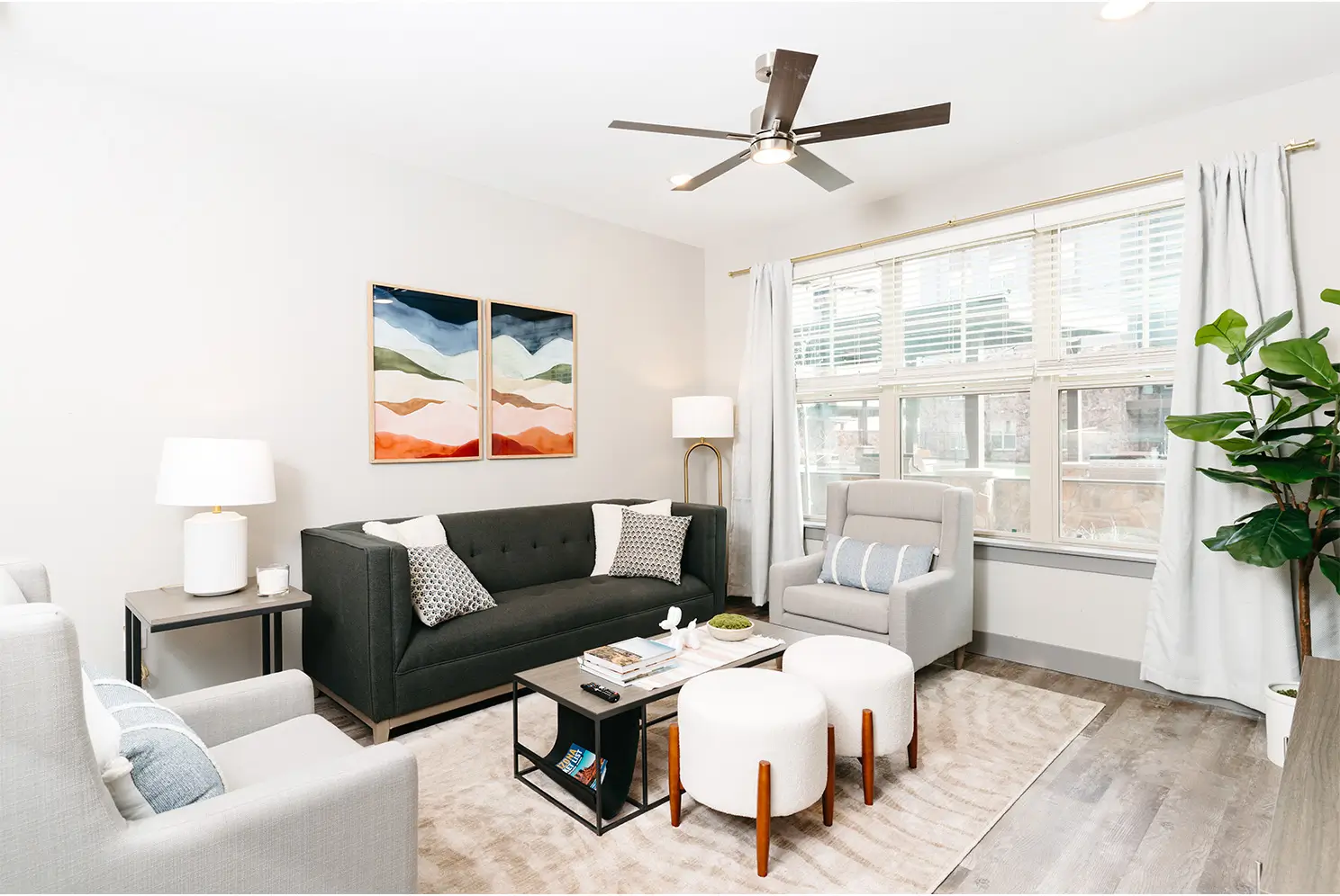 furnished living space