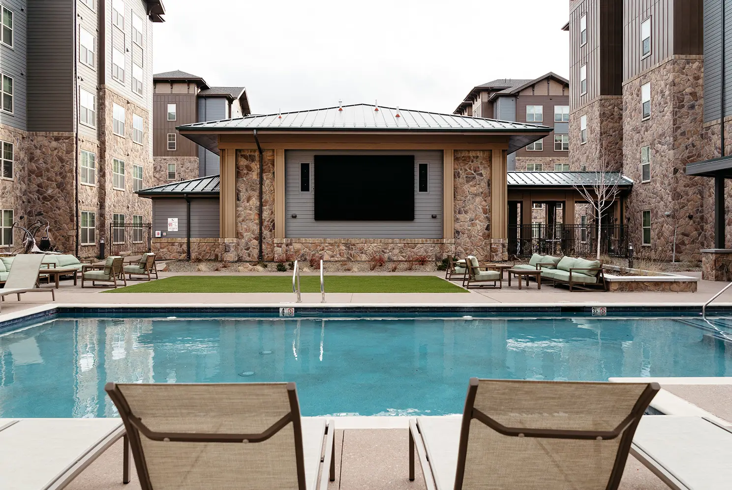 resort style pool