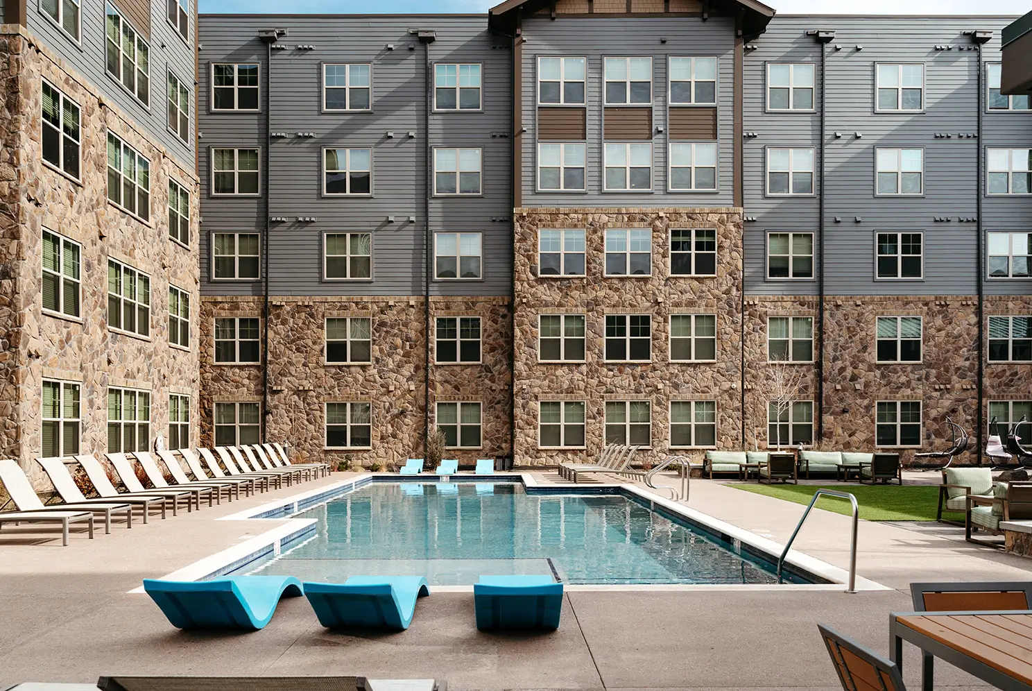 resort style pool