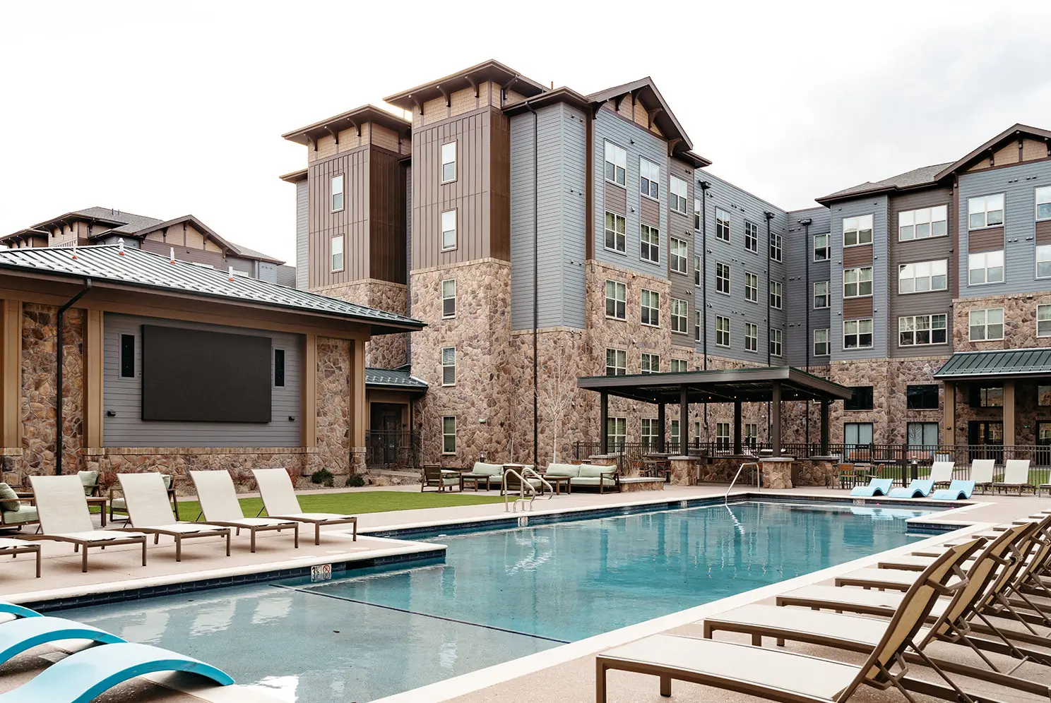 resort style pool